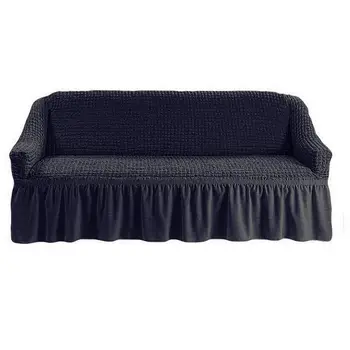 

Cover for double sofa, dark gray