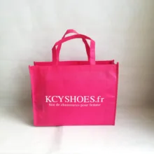 500 шт/партия складная сумка для покупок из нетканого материала сумка для покупок, большая емкость подарочная упаковка для продвижения показа торговли сумка-переноска