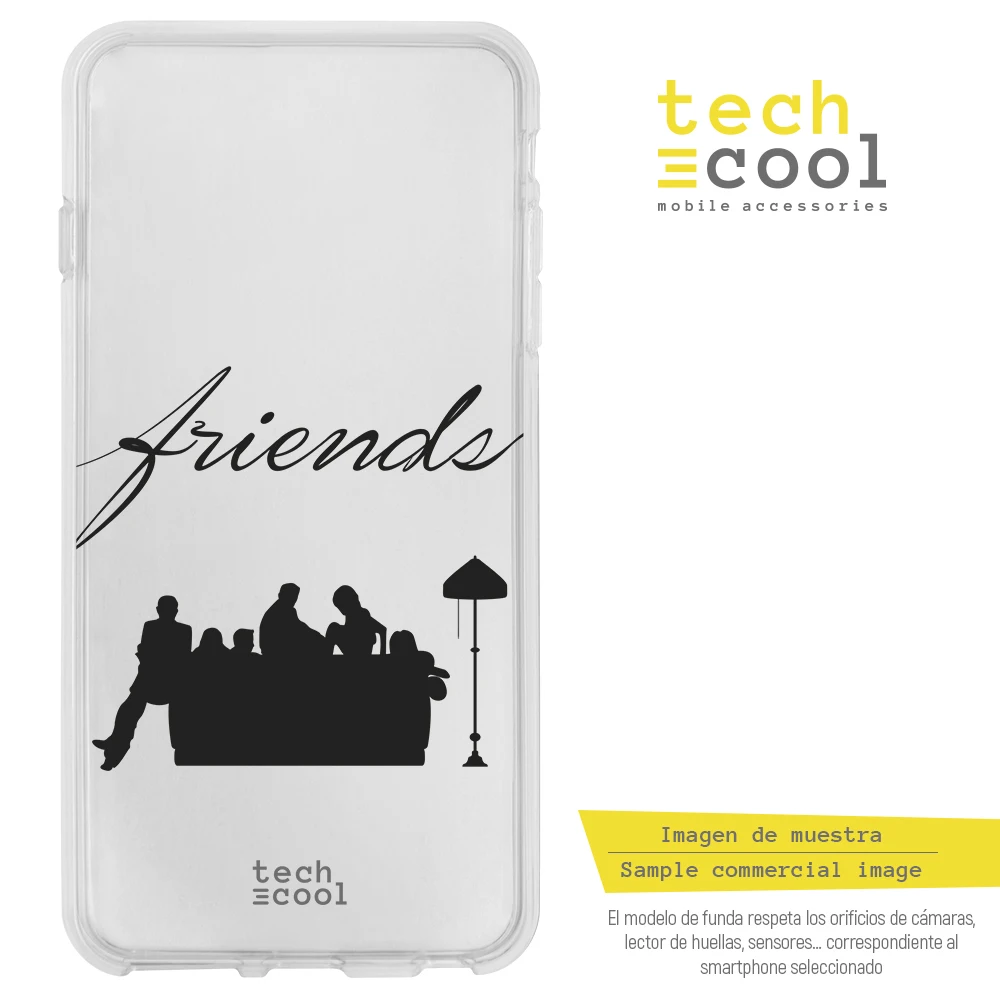 FunnyTech®Чехол-подставка для Xiaomi Redmi 4A серии Silicone Friends Silueta vers.1 прозрачный