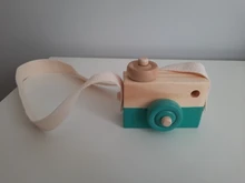 Juguetes de cámara de madera para chico colgante nórdico, juguete para regalo, artículos de decoración de habitación, juguetes de madera para chico de 10x8x5,5 Cm