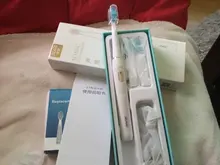 Cepillo de dientes eléctrico Seago Sonic SG-551 con reemplazo de cabezales de cepillo 4 modos de limpieza una operación clave sónico vibración cepillo resistente al agua