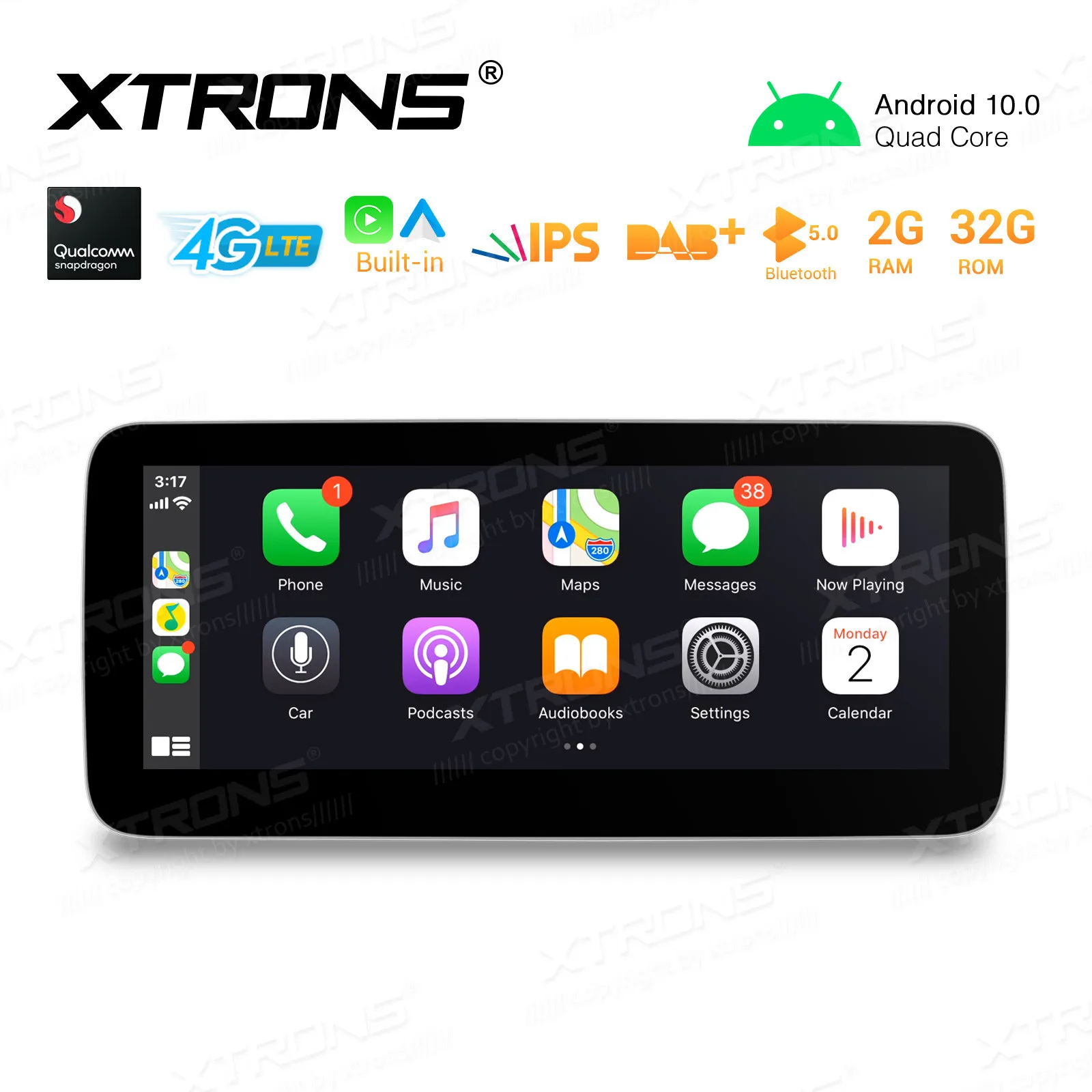 Système Multimédia De Voiture, Avec Gps, Sous Android 10.0, Pour