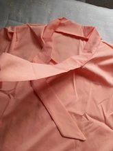 Umeko-Blusa informal de Chifón con manga corta y lazo para verano, camisa ceñida con mangas de pétalos para mujer, 2020