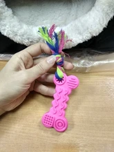 Toy Interactive-Toy Rubber Dog-Play Training Small Durable Bone-Rope Natural Star Pet-Dog