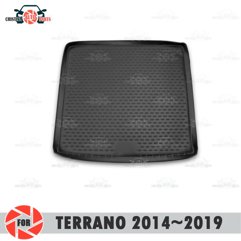 Коврик для багажника Nissan Terrano 2014~2019 коврик Нескользящие полиуретановые