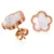 White Shell Flower Jewelry Sets For Women Luxury Elegant Stainless Steel Earrings/Necklaces/Bracelest 11