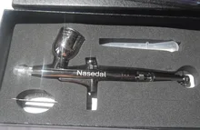 PISTOLA DE PULVERIZACIÓN para arte artesanal, aerógrafo de doble acción de gravedad, 0,3mm, 7cc, Color negro