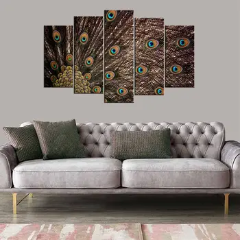 

Peacock Pattern 5 Piece Mdf Table