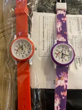 Relojes para niños de 3 a 10 años con dibujos de unicornio, reloj de pulsera para regalo, femenino