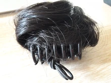 HUAYA-Pinza de pelo rizado corto para mujer, banda elástica para el pelo sintético, pieza para el pelo, moño de Donut, pinza para el pelo falso