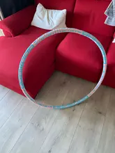 Aros deportivos para Fitness, herramienta de gimnasio, tubo de acero inoxidable, espuma gruesa elástica, desmontable, amigable con la piel, cintura, Círculo de Hoola para pérdida de peso