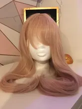 Chika Wig Fujiwara Ebingoo Kaguya-Sama Pink Natural Women Long-Light Wave Girls Synthetic