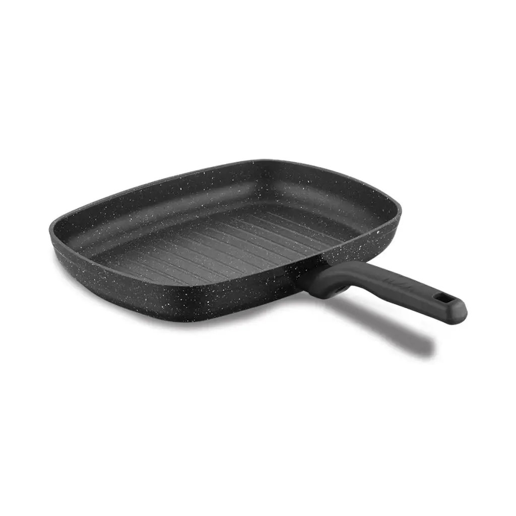 

Korkmaz A1121 Ornella Grill Pan, Non-Stick, High Thermal Conductivity, Solar Base, 35x25 Cm