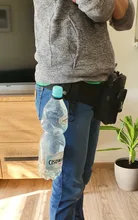 Táctico hombres paquete con cintura de Nylon botella de agua para caminar teléfono bolsa de deportes al aire libre del ejército militar caza escalada Camping bolsa