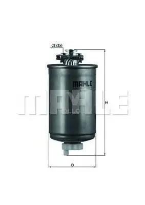 KNECHT KL75 Фильтр топливный VAG GOLF/JETTA/LT/PASSAT/T3/T4