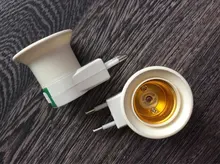 Eu-Plug-Adapter Socket Base-Lamp Power-On-Off-Control-Switch E27 with 1pcs
