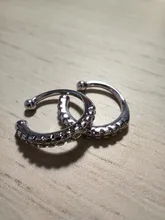 ModaOne-pendientes sencillos de circonio para mujer, aretes de Plata de Ley 925, joyería para la oreja