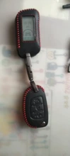 Funda de cuero Real para llave de coche Starline, llavero para mando a distancia LCD, protector de piel, para modelos A93, A63, A36, A39, A66, A96