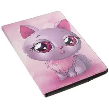 

UNIVERSAL CASE SUBBLIM TRENDY CAT FOR TABLET UP TO 10.1 '/25.6CM-ROTATION 360 °-OUTER SIMILE FUR-INNER FLOCKING