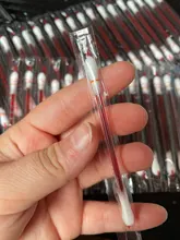 Hisopo desechable de yodo medicinal para limpieza de nariz y orejas, palo de algodón para desinfección doméstica, doble cabezal de emergencia, puntas de madera, 20/200 Uds.