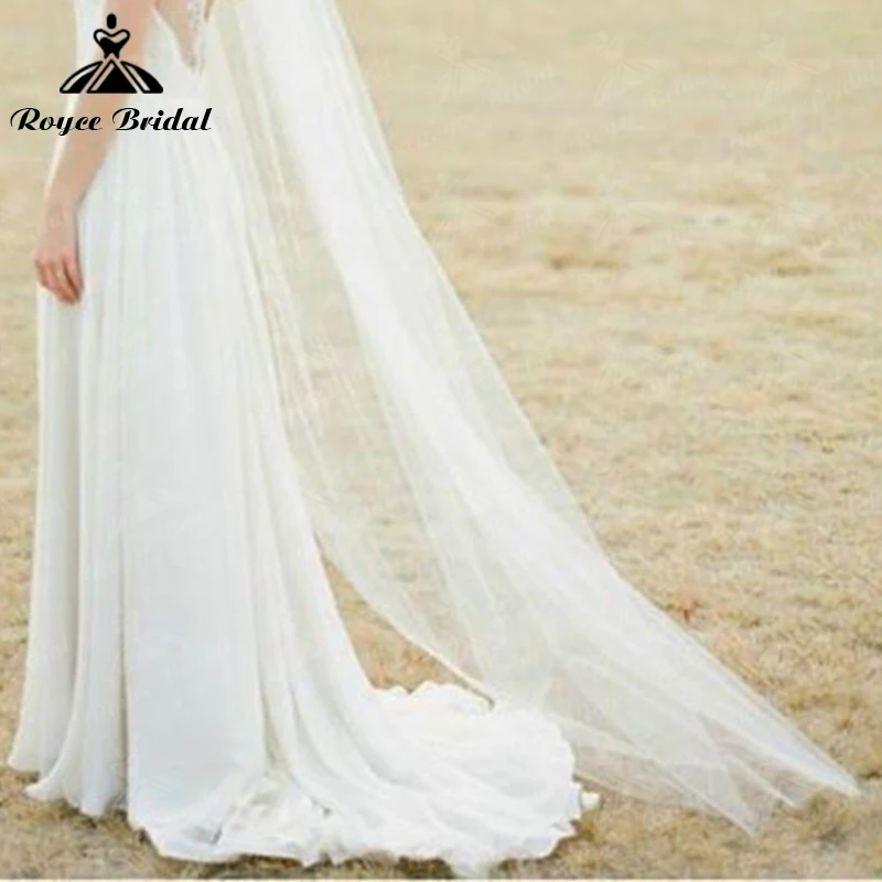 Long Tulle Wedding Veil bridal veil One Layer With Comb For Bride Wedding Accessories