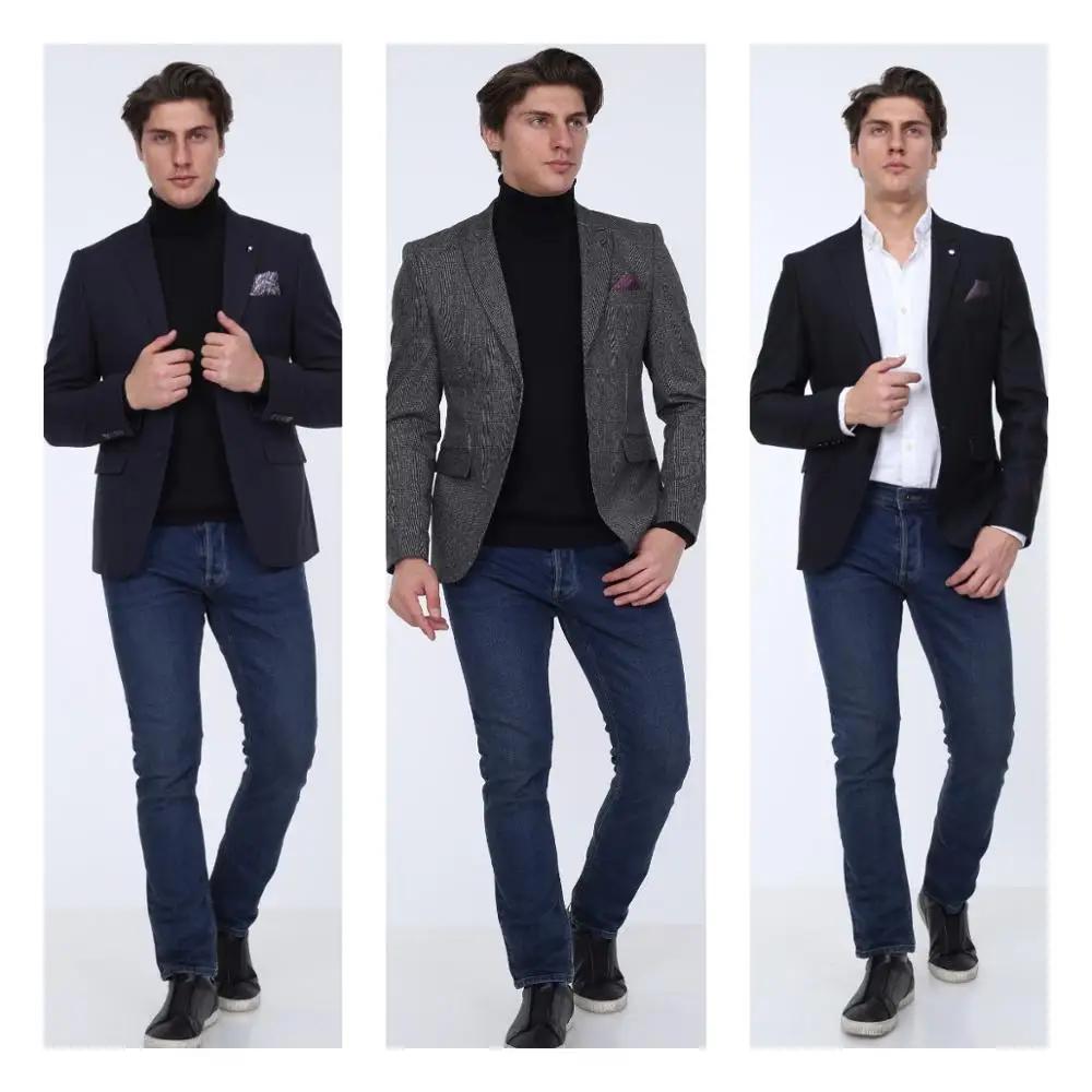 

3 DAYS FREE FAST SHIPPING ZENZEN MENS BLAZER JACKET St.Valentine's Gift For Men Smart Casual REAL EUROPEAN SIZE Turkish Quality