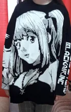 Oversized Sweaters Top-Gothic Clothes Women Knitted Streetwear Long-Sleeve Japanese Harajuku