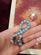 Pulsera de piedra Natural para Yoga, brazalete luminoso que brilla en la oscuridad, cuentas de loto, para hombres y mujeres, para rezar, budismo