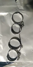 Punk Hip Pop-anillos de aleación abiertos de cuatro dedos, cadena ajustable multicapa, cadena nueva, borla, accesorios para mujeres, niñas, regalo