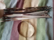 Stainless-Steel Cable-Ties Heat-Straps Zip-Wrap METAL EXHAUST 10PCS Induction-Pipe 250/300/350/400mm