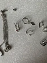 VKME-pendientes de estrella de oro sin Piercing para mujer y hombre, pendientes de Clip para la oreja de cartílago falso Simple, joyería con Clip