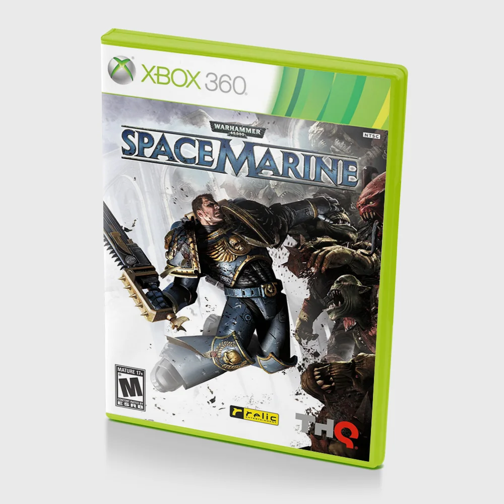 Warhammer 40k espaço marinho (xbox 360) usado rus xbox 360 jogo passar jogo  console usado jogo