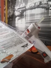 Pistola de pegamento de fusión en caliente, Pistola de Pegamento Caliente de temperatura constante ajustable, barras de pegamento de 11mm de diámetro, herramientas de reparación de manualidad casera de 110W