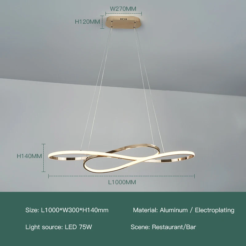 lowes chandeliers Modern Simple Design LED Chandelier For Dining Room Kitchen Table Living Room Bedroom Ceiling Pendant Lamp Gold Suspension Light crystal ceiling lights Chandeliers