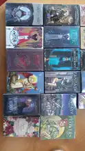 Tarot-Cards Deck Table-Board-Games Divination Witchcraft Fate Silver English Guidebook