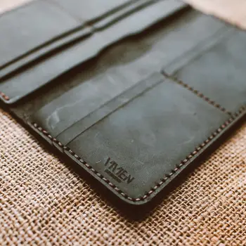 

Long Wallet No:1 Crazy Hourse Green