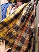 Plaid Shirts Blouses Oversized Women Top Long-Sleeve Blusas Loose Casual Cotton Ladies