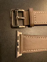 Correa de cuero de alta calidad para iWatch 40mm 44mm, correa de una sola vuelta para Apple watch 42mm 38mm Series 1 2 3 4 5 6 se