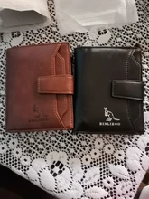 Billetera de cuero genuino antirrobo RFID para hombre, tarjetero Vertical con cremallera a presión, monedero