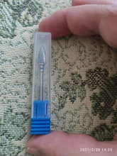 1 Uds cerámica de carburo de tungsteno de broca para rebaba Bits cono de fresado para manicura máquina de taladro eléctrico poco Máquina Herramienta de uñas