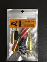 10 unids/lote Mini Jack de 3,5mm 4 polos macho carcasa de aluminio estéreo 4Pin 3,5 Jack conector de cable Heaphone enchufe de auriculares