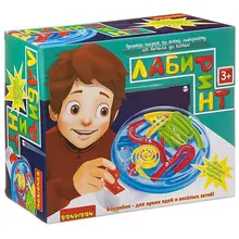 Настольная игра Bondibon "Лабиринт", с джойстиком(круглое поле