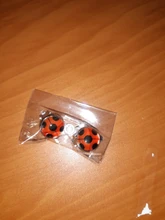 Laddybug-pendientes de dibujos animados de insectos, abrazadera de cristal, joyería bonita de mariquita, sin perforaciones, regalos para niños, novedad de 2020