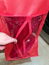 Bolsa de pelo negro Rosa Alileader con soporte de almacenamiento de peluca para pelucas, accesorios de peluca transparentes no tejidas, bolsa de almacenamiento para pelucas