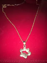 Collar dorado y plateado con huellas de perro y gato para mujer, accesorios de joyería, Gargantilla con pata de Animal