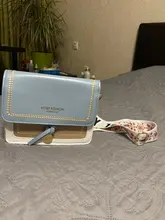 Bolso cruzado de cuero de color de contraste para mujer, bandolera de hombro sencilla de viaje, a la moda, 2020
