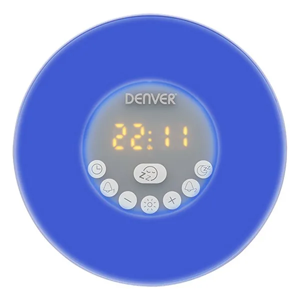 Часы-радио Denver Electronics CRLB-400 FM Bluetooth светодиодный Белый
