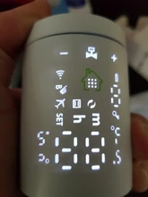 Tuya Smart ZigBee-válvula termostática programable para radiador, controlador de temperatura compatible con Alexa