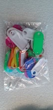 30 unidades/juego de llavero Multicolor, etiquetas de etiqueta de Llavero con ID, etiquetas de identificación de equipaje, clasificación de número de Hotel, llaveros, llavero de Color aleatorio
