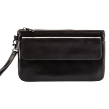 Fabula бизнес-клатч мужской натуральная кожа S 19 MN-BL черный цвет